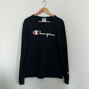Black Long Sleeve Champion Shirt